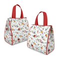 thumbnail image 2 of Pioneer Flower Floral Print Pattern Insulated Lunch Bag for Women & Adults,Large Portable Soft Cooler Lunch Bag,Thermal Food Storage Tote with Pearl Cotton,8.66L,8.75x5.75x9.5 Inch, 2 of 6