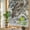 Light Beige Dark Brown, variant on Farmhouse Owl Privacy Window Film, Decorative Stained Glass Window Film, Country Envelope Postmark Rustic Botancial Resuable Rainbow Static Cling for Home Bathroom Living Room Glass Door 17.7"x39.3"