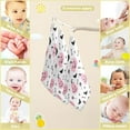 thumbnail image 3 of Dreamtimes 3 PCS Pink Pumpkin Halloween Baby Muslin Washcloths, Bat Lollipop Face Towel Burp Cloths Ultra Soft Absorbent Cotton Bath Wipes Towels for Newborn Boys Girls, 3 of 7