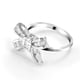thumbnail image 5 of Anillo de Lazo Blanco para Mujer, Ideal Como Regalo de Boda o Compromiso | Tallas (Ee. Uu.) 5, 6, 7, 8, 9, 10 y 11 | Hipoalergénico | Peso Ligero: 5 G | Ideal para Mujer, Esposa o Hija | Diseño Elega, 5 of 6