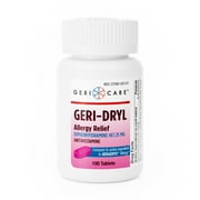 Geri Care Allergy Relief Diphenhydramine Hcl Antihistamine, 100 Ea, 6 Pack