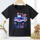 thumbnail image 3 of Dinosaur Kids T Shirt Hot Selling Fashion Cartoon Dinosaur Print Children's T-shirt Short-sleeved Base Shirt Stranger Things Tee, 3 of 5