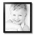 thumbnail image 2 of ArtToFrames 12" x 13" Satin Black Tall Picture Frame, 12x13 inch Black Wood Poster Frame (WOM-1852), 2 of 8