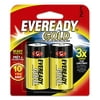2 Pack of C Eveready Gold Batteries