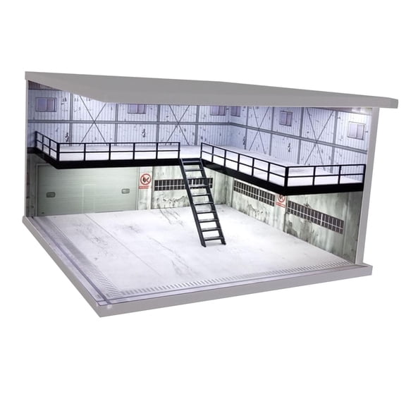 yotijay 1/64 1/36 1/32 Car Scene Model with Light Backdrop Board for Hobby Car Model Industry Stylish