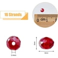 thumbnail image 2 of 1 box 16 Strands 16 color Faceted Glass Beads Strands Rondelle Transparent Glass Beads Strands Multi color Beads for Bracelet Jewelry Making Hole: 0.4mm, 2 of 8