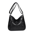 thumbnail image 3 of Bolso de hombro para mujer, gran capacidad, mediano, sencillo, informal, ligero. Negro, 3 of 9