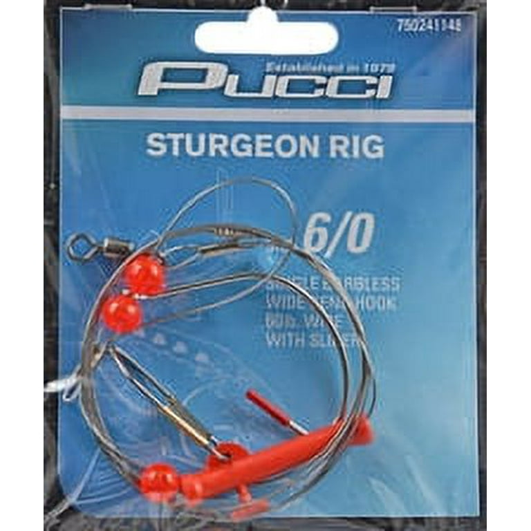 Pucci Sturgeon Rig-Barbless Wide Bend Fishing Hook - Size 5/0