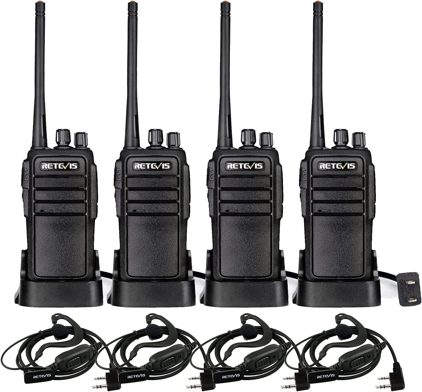 Retevis RB48 Walkie Talkies (2 Pack) – Waterproof, Heavy Duty, With Secret Earpiece – Perfect For Work Or Adventure