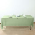 thumbnail image 2 of BalsaCircle 5 pcs 54" x 108" Sage Green Rectangular Disposable Plastic Tablecloths Table Picnic Tables, 2 of 7
