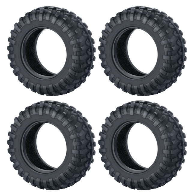 Neumáticos de rueda de goma Bewildely para 1/18 Kyosho Jimny RC 4 piezas