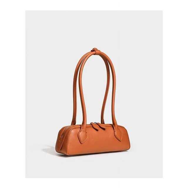 Bolso bratwurst de piel de vaca A * L * A * I * A, bolso Vintage para axila, bolso Baguette de primera calidad para mujer, bolso de mano de cuero para mujer