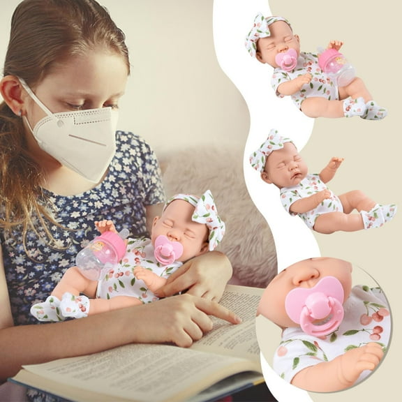 CYBIBO Reborn Baby Dolls, Clearance Toys Girls! 30cm Reborn Doll Simulation Pacifier Baby Bib Change Soft Rubber Toy Gift