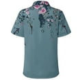 thumbnail image 5 of USSUMA Summer Tops for Women Trendy V Neck Short Sleeve Dressy Shirts Blouses Vintage Button Up Women's Tops Summer 2022 Floral Print Casual Tshirts Tunic Plus, 5 of 6