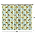 thumbnail image 5 of Blue Highland Cow Sunflower Pattern Shower Curtain 84"x72" ,Bathroom Decorative Shower Curtains Set with 12 Hooks,Modern Waterproof Washable Shower Curtain, 5 of 6