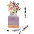 Shkhoas 2pcs Floral Desk Calendar 2025 Mini Pink Standing Motivational