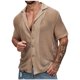 thumbnail image 1 of pstuiky camisetas para hombre, Suéter tejido de cuello alto y manga larga para hombre, nuevo diseño, color liso, con flores retorcidas, que mantiene el calor y cubre la cabeza. xl, 1 of 5