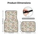 thumbnail image 5 of Fotbe Floral Juego de 4 Tapetes para Auto con Estampado – Alfombrillas de Goma Reforzada, Diseño Antideslizante, Protección para Todo el Año – Vehículos, Autos, Camionetas y SUVs, 5 of 7