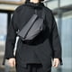 thumbnail image 4 of Guardurnaity Bolso De Pecho Con Bolsillos Frontales Y Traseros Con Cremallera Para Artículos Importantes Bolso De Un Solo Hombro Bolso Bandolera Bolsas de mensajero y de hombro Gris oscuro, 4 of 6