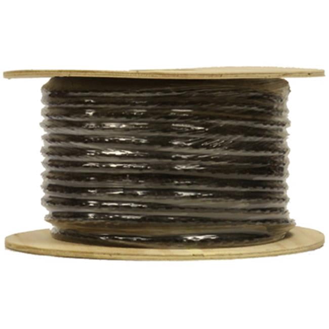 Wellington Cordage P7240S0200BKFR 0.63 in. x 200 ft. Black Solid Braid Polypropylene Rope