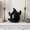 143#Black, variant on Ceramic Ghost Ashtray Candle Holder, Cute Cartoon Figurine Multi-Use Trinket Tray Spooky Decor for Tabletop Desk Home Halloween Party Props
