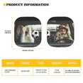 thumbnail image 5 of KUIFORTI 2 Pcs Car Windshield Sun Shade Cute Cat Sunshades 28.5"x25.5" Car Shades for Front Windows, Quick Fold Block UV Reflect Heat to Keep Your Car SUV Van Truck Cool, 5 of 5