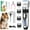 Silver, variant on Dog Hair Clippers, Professional LED Display Dog Grooming Kit, Cordless Quiet Pets Clippers Hair Trimmer, Low Noise Dog Shaver Clipper with 4 Comb Guides, 5 Size Fine Tuning Knob for Thick Coats Cats