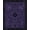 Purple, Pattern 1, variant on Design&I 8'x10' Washable Area Rug Deep Purple Elegance with Symmetrical Floral Design Intricate Star and Blossom Motifs for Dining Room, Large Office, Lounge, Snag-Free