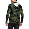 thumbnail image 4 of Hoodies for Men Camouflage UPF 50+ Sun Protection Hoodie Long Sleeve Fishing Hiking Shirt with Face Mask L, 4 of 7