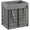 Black + Gray, variant on Laundry Hamper, 11 Gal. (50L) Laundry Basket, Collapsible Clothes Hamper, Removable and Washable Liner, Metal Wire Frame, for Bedroom Bathroom, Cream White