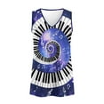 thumbnail image 4 of FUIALDOLG Womens Galaxy Music Note Tank Tops Summer Casual Loose Fit Vest Flowy Tunic Tops Workout Tennis T-shirts Plus Size,Honeymoon,Travel Outfits,4XL, 4 of 7