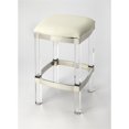 thumbnail image 3 of Beaumont Lane Metropolitan Living 24" Modern Plastic Counter Stool in White, 3 of 6