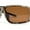 All Brown, variant on Mens Xloop Digital Camo Print Rectangle Wrap Sport Sunglasses All Brown
