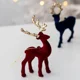 thumbnail image 5 of Figura de alce de reno de Navidad 2024, decoración para mesa, árbol de Navidad, adorno colgante de alce para decoración del hogar, fiesta de Año Nuevo, regalo de Navidad, 5 of 5