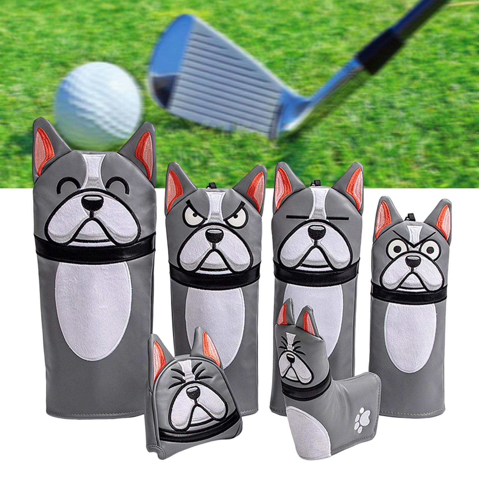 harayaa Golf Club Headcovers Equipment PU Lightweight Golf Wood Head Covers for Practice 6Pcs
