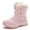Pink, variant on Snow Boots for Women Outdoor Winter Booties Comfortable Lightweight Furry Lined Boots for Cold Weather Skiing, Pink, Size 8