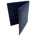 thumbnail image 3 of Blue RFID Blocking Genuine Leather Travel Passport Wallet Holder, 3 of 7