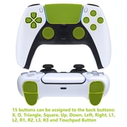 eXtremeRate Chrome Gold Programable 4 Back Buttons RISE4 Remap Kit for PS5 Controller BDM 010/020 - Controller NOT Included