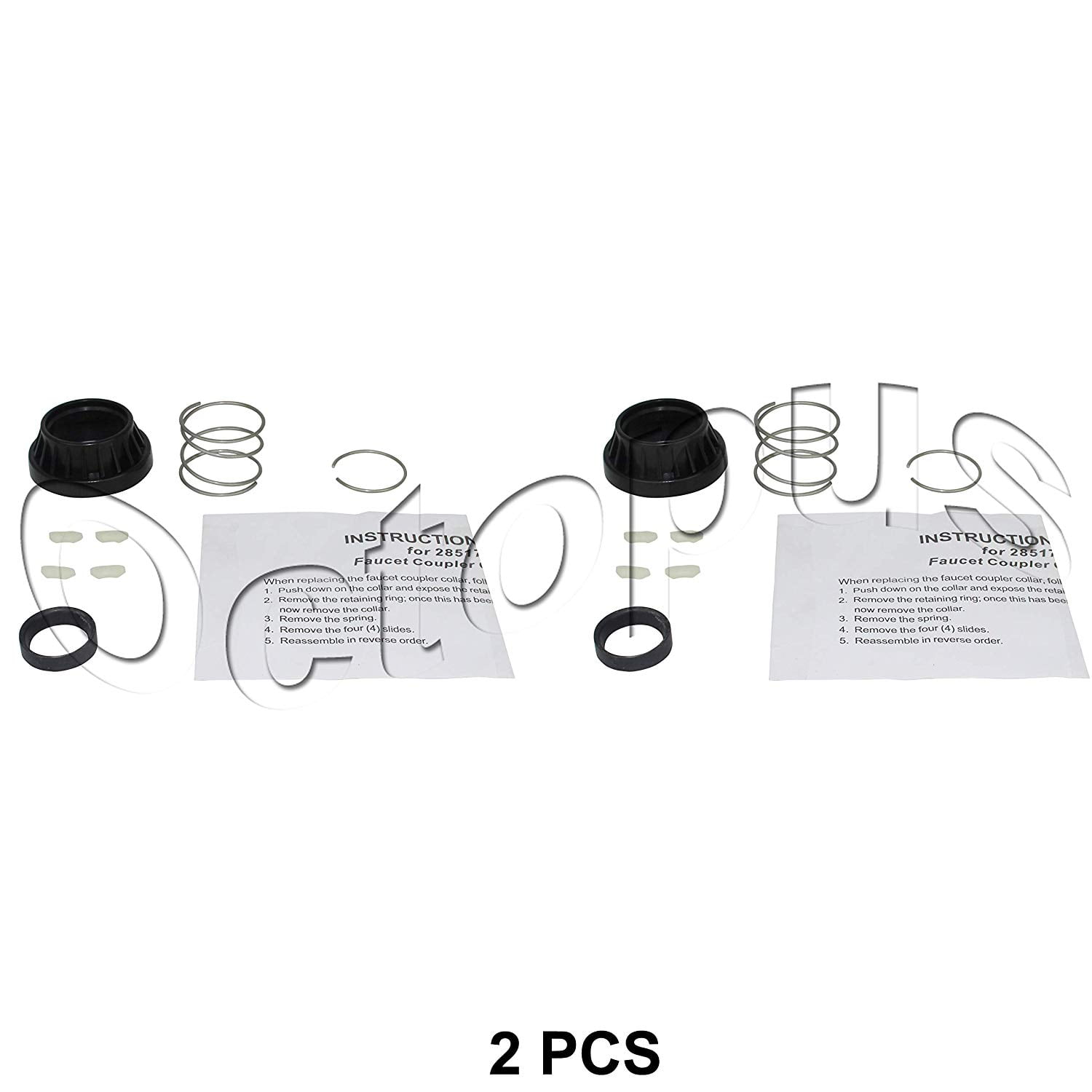 2PCS Dishwasher Faucet Coupler Kit 285170 for Whirlpool Kenmore