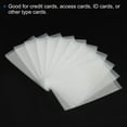 thumbnail image 4 of Uxcell Short Opening Protector ID Card Holder Soft Credit Card Sleeves, White 100 Pack, 4 of 5