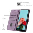thumbnail image 5 of Leather For iPhone 13 Pro Max Flip Case with Card Holder Magnetic Closure Shockproof Kickstand Protective Retractable lanyard Phone Cases Cover,Purple,For iPhone 13 Pro Max, 5 of 9