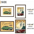 thumbnail image 5 of 12x16 Picture Frame Set of 5, Display Pictures 8.5x11 with Mat or 12 x 16 Without, Wall Gallery Poster Frames, Brown, 5 of 5