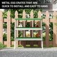 thumbnail image 4 of 6 Compartment Chicken Nesting Box, Nesting Boxes for Chickens, Metal Chicken Laying Boxes with Perch, Secure Lid, Versatile Wall Mount or Free Standing for Hens, 4 of 9