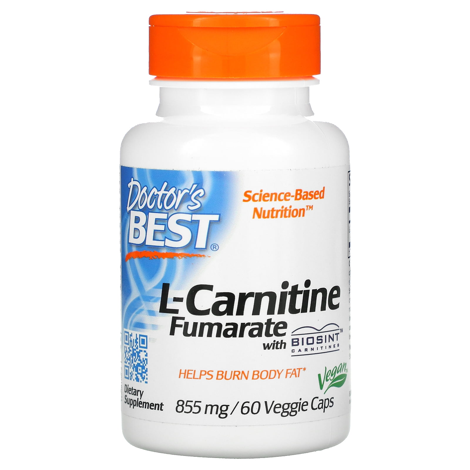 Doctor's Best LCarnitine Fumarate with Biosint Carnitines, 855 mg, 60
