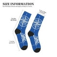 thumbnail image 3 of Bingfone Compression Socks for Women and Men Long Socks for Running Athletic Cycling Nurse- Compass, 3 of 7