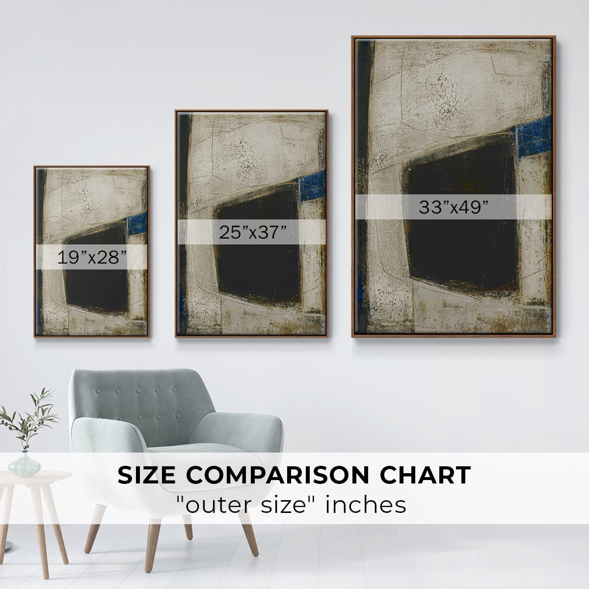 Policy of Truth II Framed Premium Gallery Wrapped Canvas - Ready to Hang - 25 x 37 - Walnut Floating Frame