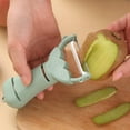 thumbnail image 2 of Peeler Multifunctional Fruit Scraper with Color Handle for Kitchen Tasks Easy Skin Removal and Food Preparation, 2 of 4