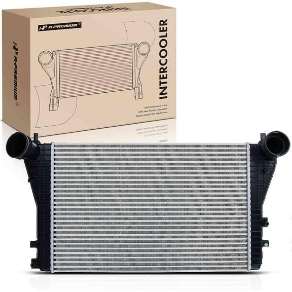 A-Premium Intercooler Charge Air Cooler Compatible with Volkswagen Jetta 2006-2010 GTI 2006-2014 Eos 2007-2016 Audi A3 2006-2013 A3 Quattro TT Quattro