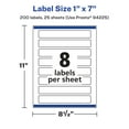 thumbnail image 6 of Avery Matte Clear Rectangle Labels, 1" x 7", 200 Total, 6 of 10