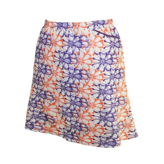 Monterey Club Women's Floral Stamp Print Knit Skirt #2915